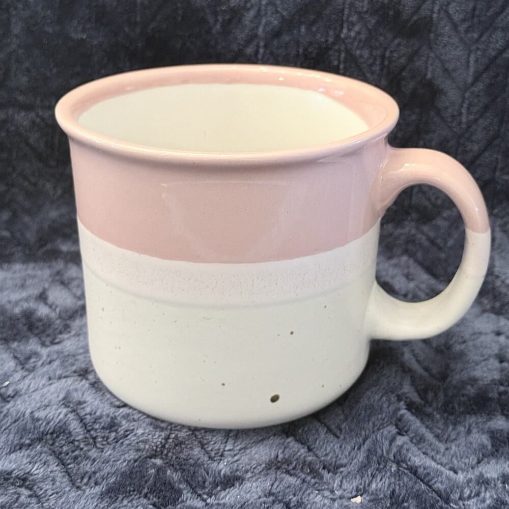 Sheffield Home Oversized Large Ceramic Mug Pink Cream EUC
